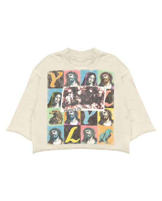 YL Saint Cropped Crewneck