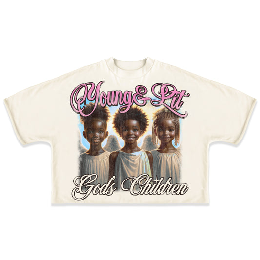 YL God Angels Boxy Tee